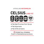 CELSIUS Sparkling Watermelon, Functional Essential Energy Drink 12 Fl Oz (Pack of 12)