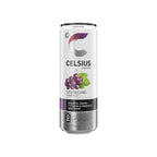CELSIUS Sparkling Grape Rush, Functional Essential Energy Drink 12 Fl Oz (Pack of 12)