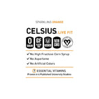 CELSIUS Sparkling Orange, Functional Essential Energy Drink 12 Fl Oz (Pack of 12)