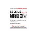 CELSIUS Sparkling Strawberry Guava, Functional Essential Energy Drink 12 Fl Oz (Pack of 12)