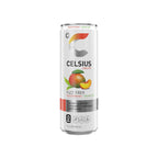 CELSIUS Peach Mango Green Tea, Functional Essential Energy Drink 12 Fl Oz (Pack of 12)