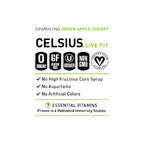 CELSIUS Sparkling Green Apple Cherry, Functional Essential Energy Drink, 12 Fl Oz (Pack of 12)