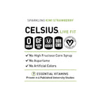 CELSIUS Sparkling Kiwi Strawberry, Sugar Free Energy Drink, 12 Fl Oz (Pack of 12)