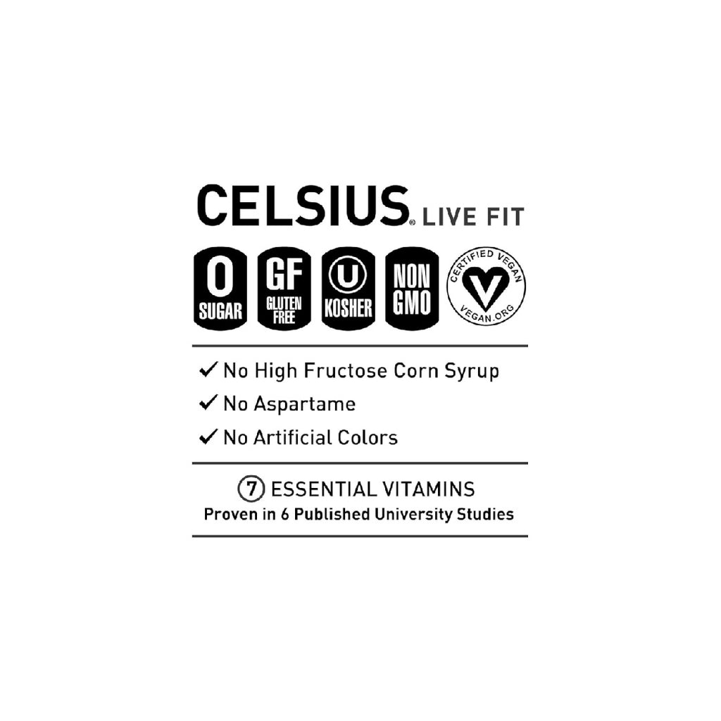 CELSIUS Fizz Free Dragon Fruit Lime, Sugar Free Energy Drink, 12 Fl Oz (Pack of 12)