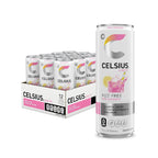 CELSIUS Fizz Free Pink Lemonade, Sugar Free Energy Drink, 12 Fl Oz (Pack of 12)