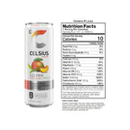 CELSIUS Peach Mango Green Tea, Functional Essential Energy Drink 12 Fl Oz (Pack of 12)