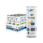 CELSIUS Fizz Free Blue Razz Lemonade, Sugar Free Energy Drink, 12 Fl Oz (Pack of 12)