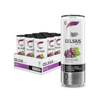 CELSIUS Sparkling Grape Rush, Functional Essential Energy Drink 12 Fl Oz (Pack of 12)