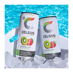 CELSIUS Sparkling Kiwi Strawberry, Sugar Free Energy Drink, 12 Fl Oz (Pack of 12)